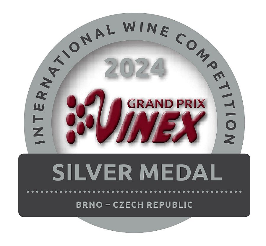 Medailička na láhve GRAND PRIX VINEX 2023 - stříbrná