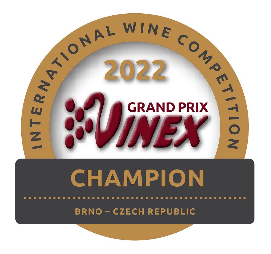 Medailička na láhve GRAND PRIX VINEX 2022 - Champion